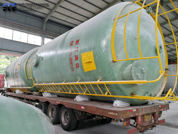 50m³玻璃鋼鹽酸儲罐