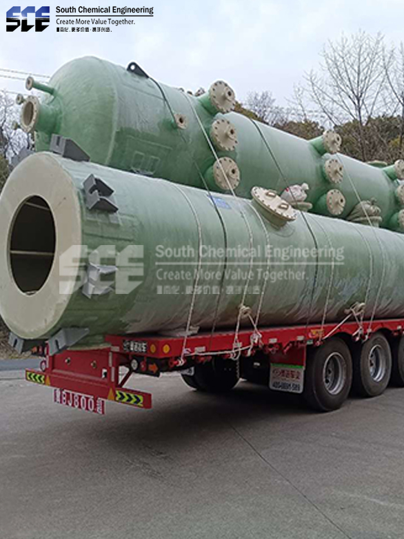 PP-FRP廢（fèi）氣吸收塔φ1600*11500